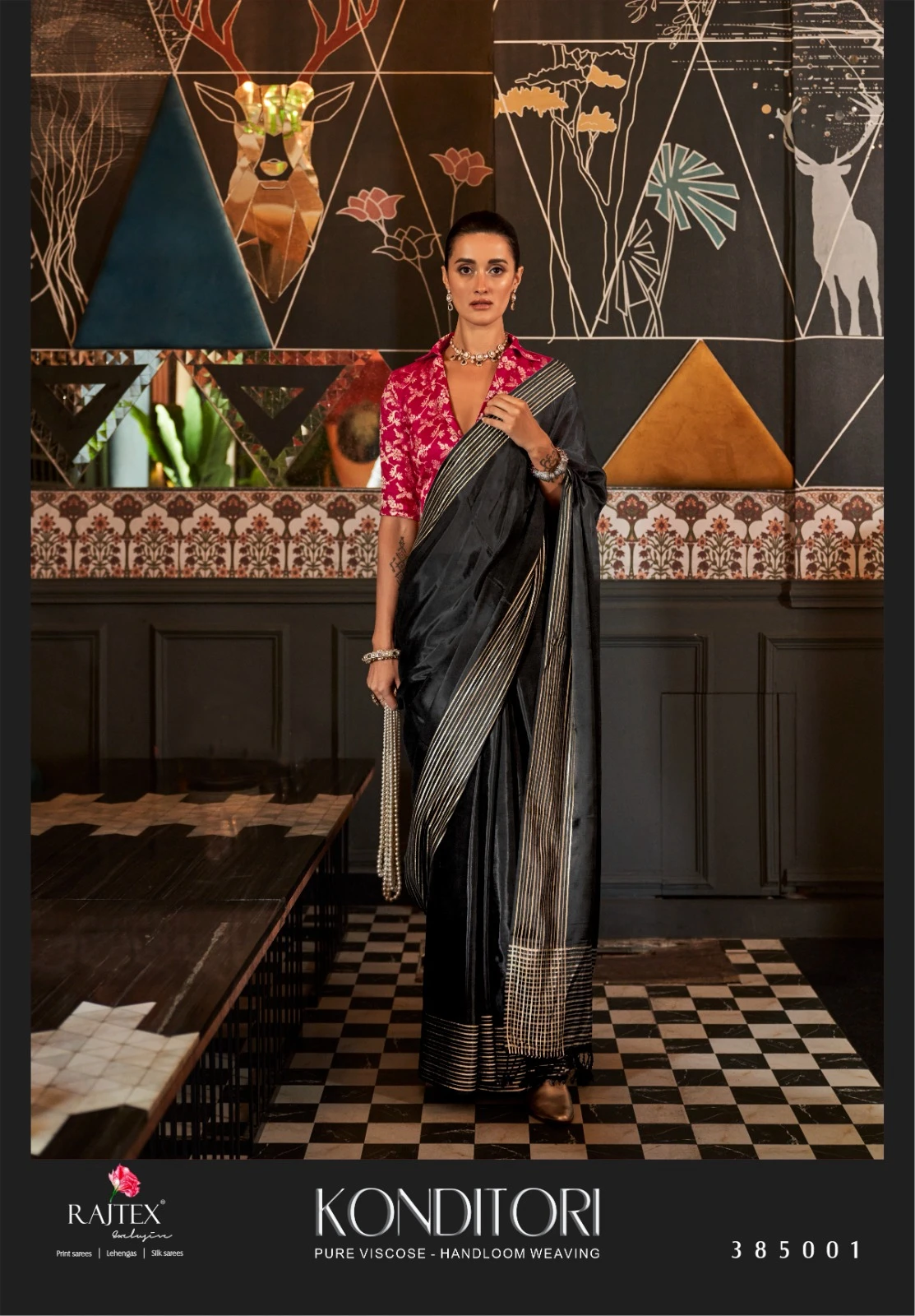 Rajtex Kanditori Pure Viscose Wholesale Fancy Sarees Catalog — Wholesale Sarees, rajtex wholesale from Surat - Gallery Image 5